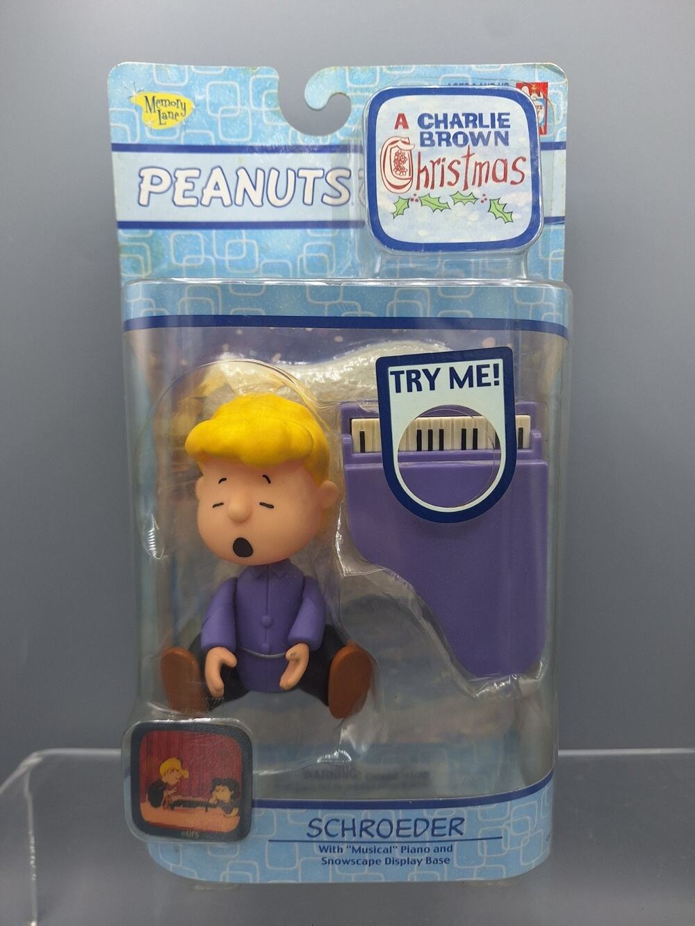 Memory Lane~Peanuts~SCHROEDER Musical Piano~A Charlie Brown Christmas ~New~2003